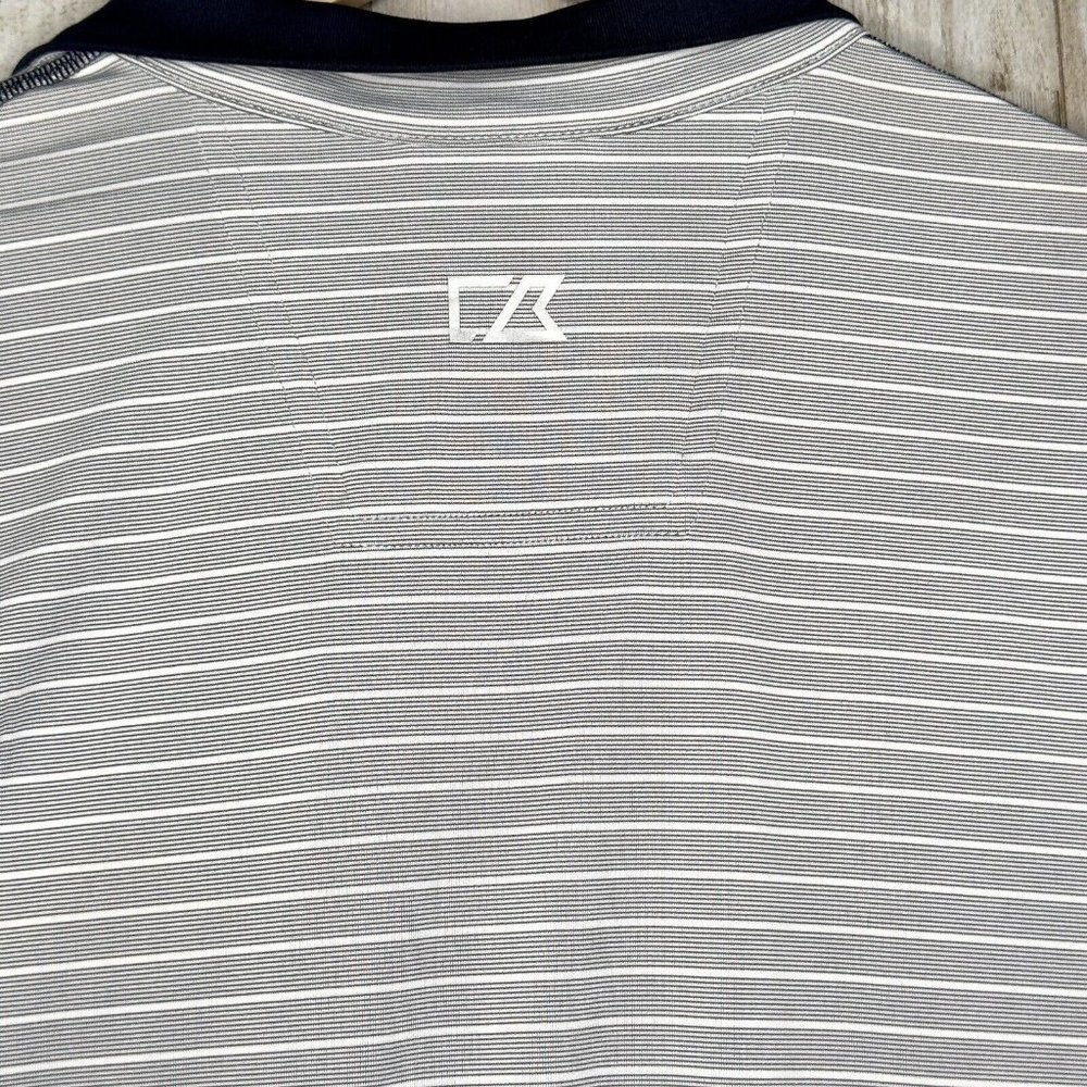 Cutter Buck LSU Gray Meridian Half-Zip Pullover Embroidered Tiger DryTec Size M - Picture 5 of 8